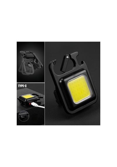 Anahtarlıklı, Açacaklı,güçlü Mıknatıslı 3 Farklı Led Modlu Mini Boy Asılabilen Led Kamp Aydınlatmas Beyaz