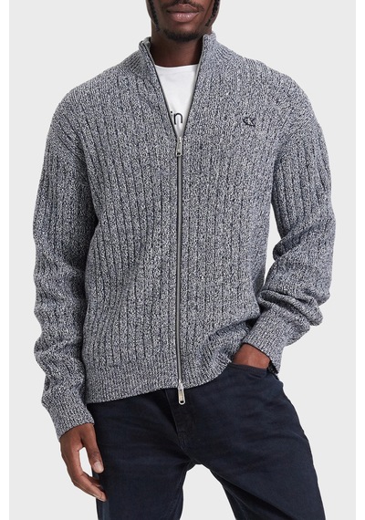 Calvin Klein % 100 Pamuk Dik Yaka Hırka Lv04rh319gcef Erkek Hırka Lv04rh319g Cef Lacivert