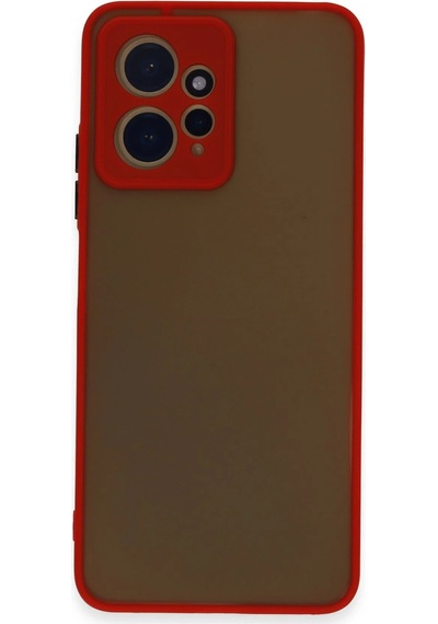 Ilkeshop Newface Xiaomi Redmi Note 12 4g Kılıf Montreal Silikon Kapak - Kırmızı