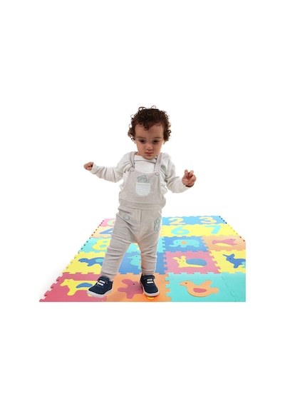 Baby Toys STT-1001B3_Hayvanlar Eva 10 Parça Bebek Puzzle Oyun Matı Yer Karosu