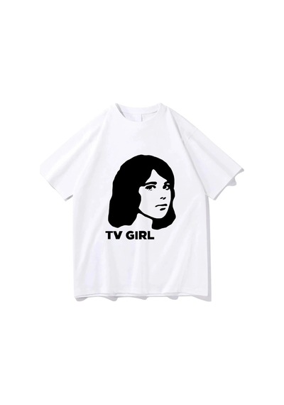 Startmore Beyaz Klasik Tv Komik/ Harajuku Yaz Üstleri Vintage Unisex Beyaz
