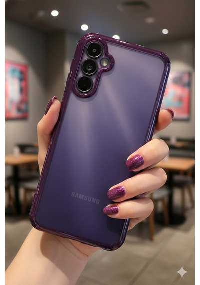 Samsung Galaxy S24 Uyumlu 3d Kamera Korumalı Şeffaf Tasarım Bumper Kılıf