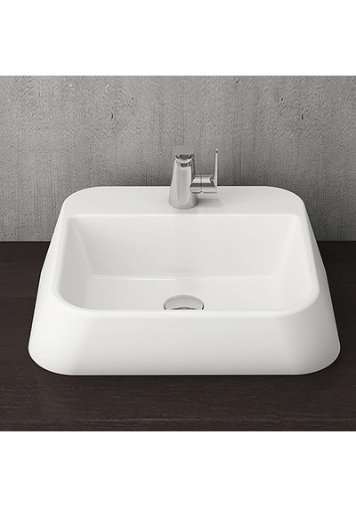 Bocchi Firenze Batarya Banklı Çanak Lavabo Parlak Beyaz 1074-001-