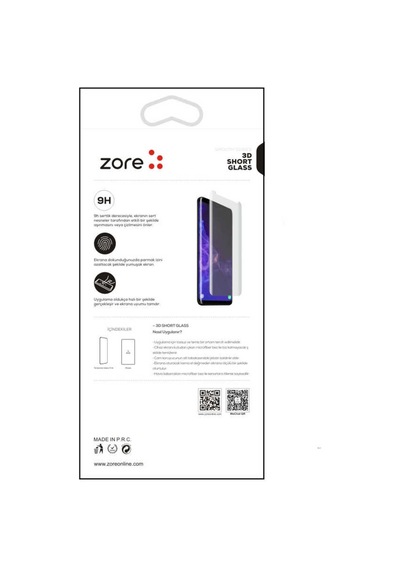 Galaxy Note 9 Zore 3d Short Glass Ekran Koruyucu