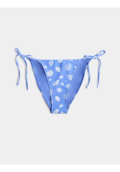 Marks & Spencer Desenli Bağlama Detaylı Bikini Altı T52000184P Mavi Mix