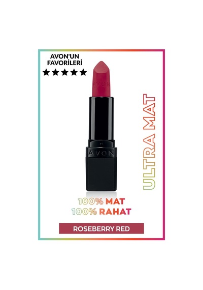 Ultra Mat Ruj - Roseberry Red Diğer