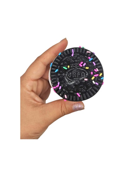 Yuvarlak Bisküvi Şekilli Squishy Taba Sukuşi Yumuşacık 6,5 Cm Sukuşi - 1 Adet