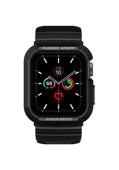 Spigen Apple Uyumlu  Watch Serisi 40mm / 41mm Kılıf, Rugged Armor Pro Black - Acs00546