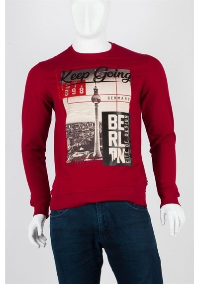 Berlin Unisex Pamuklu Slim Fit Sweatshirt Small