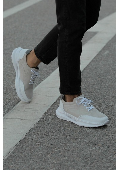 Mubiano Hakiki Deri Mbkry301-vz Erkek Vizon Sneaker & Spor Ayakkabı Vizon