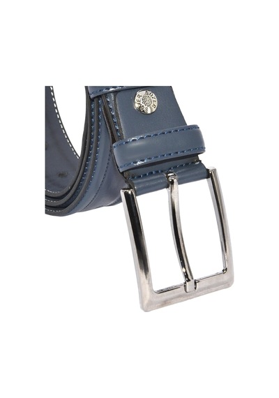 Süzer Deri x 3.5 Cm Klasik Suni Deri Desenli Model Kemer Lacivert (429082743)