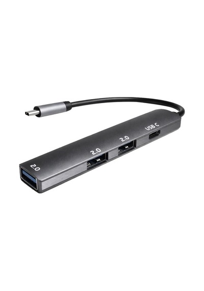 Fully S-802k 4 Ü 1 Arada Usb-a Type-c Hub Dönüştürücü Alüminyum Gövde Ultra İnce Tasarım Beyaz - Çok Renkli