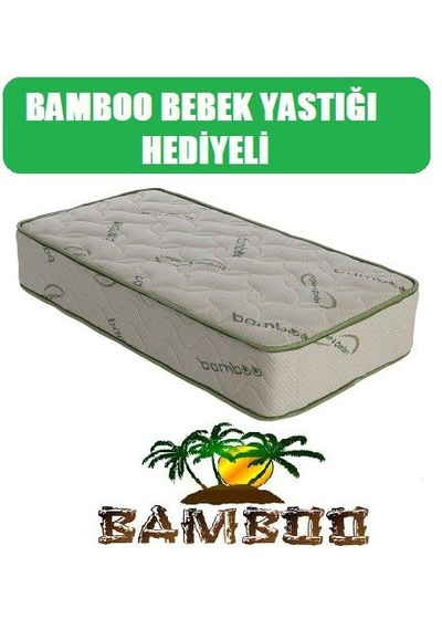 60 x 120 Ortopedik Bamboo Yaylı Yatak Bamboo Bebek Yatağı li