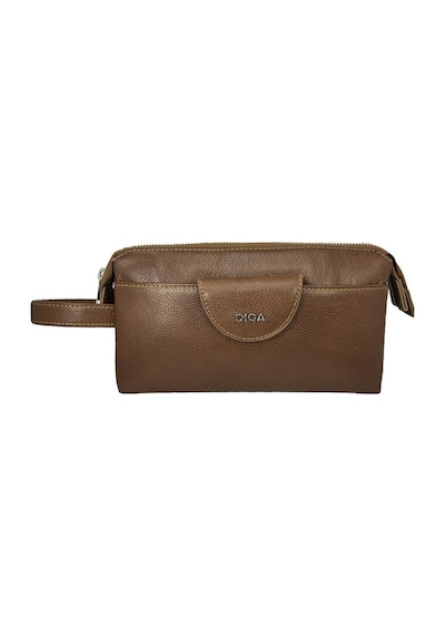 Çanta Yurdu Diga Hakiki Deri 3006 Dopp Kit El Çantası Taba Taba