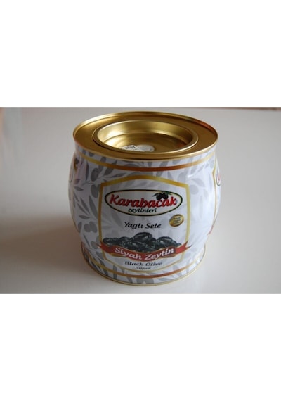 Karabacak Siyah Zeytin Süper Boy 2 Kğ Teneke Kutu 350-380 Kalibre