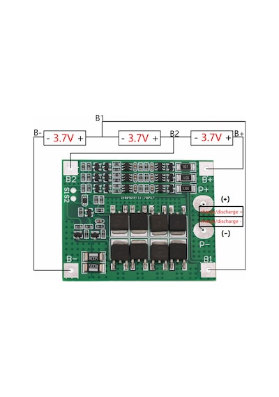 3S 25A 12V Balans 18650 Bms Lipo Batarya Pil Şarj Devresi
