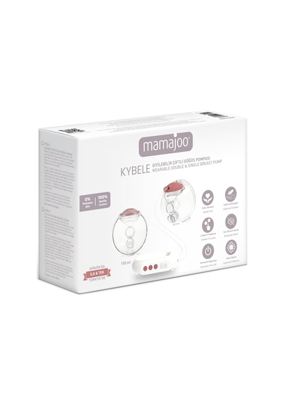 Mamajoo Kybele Giyilebilir Çiftli Göğüs Pompası 150 Ml 9 Kademe Ayarı