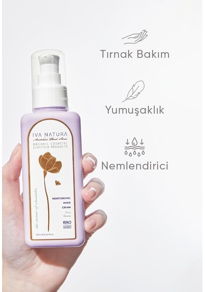 Iva Natura Organik Nemlendirici El Kremi Mandalina Çiçeği Özlü 125 Ml Aloe Vera