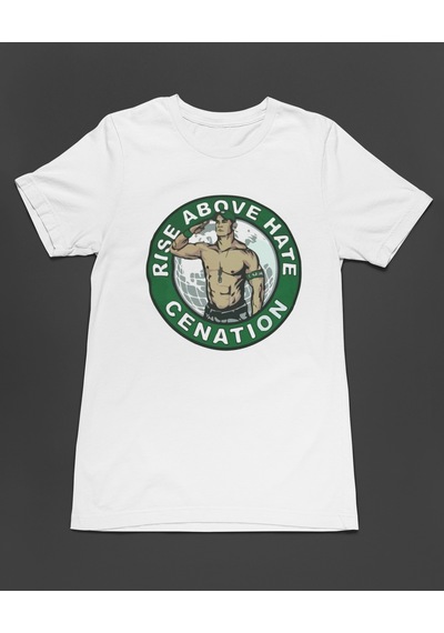Bumeta John Cena Never Give Up Cenation American Güreşi Unisex Tişört T-shirt Beyaz