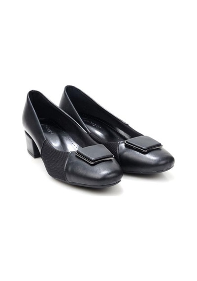 Pisagor Ps-32560 3,5 Cm Topuklu Kadın Stiletto Ayakkabı siyah