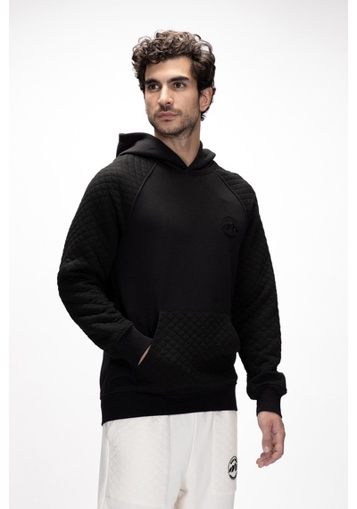 Bad Bear Grass Si Yah Kapüşonlu Erkek Sweatshirt Siyah