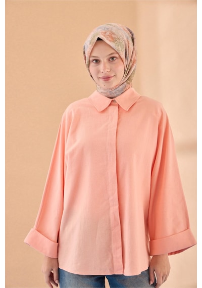 Silk Home Soft Eşarp 73095-07 Yavruağzı, Yeşil, Gri, Somon