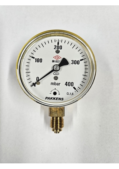 Pakkens Çap 63 Alttan 400 Mbar Diyaframlı Manometre