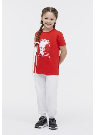 Lumberjack Ul 11ata01 4fx Kırmızı Unisex Çocuk Kısa Kol T-shirt 000000000101924307 Kırmızı