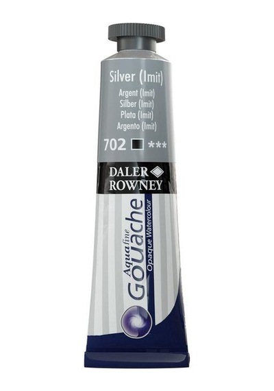 Daler Rowney Aquafine Guaj Boya Tüp 15ml Silver (Imit) 702 Silver