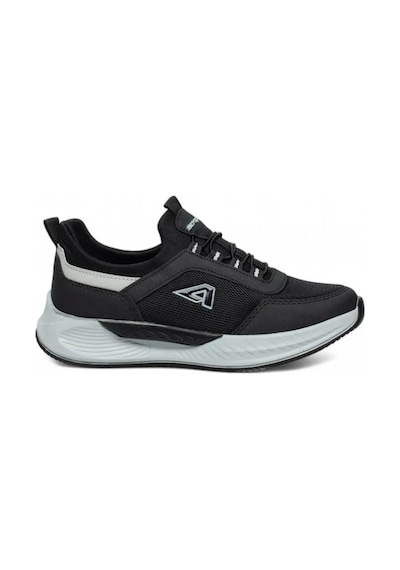 Acropol 137-26 Anorak Slip On Anatomik Erkek Sneaker Siyah Gümüş Siyah