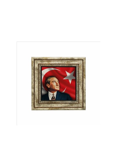 Mustafa Kemal Atatürk Baskılı Taş Tablo 25x25 753