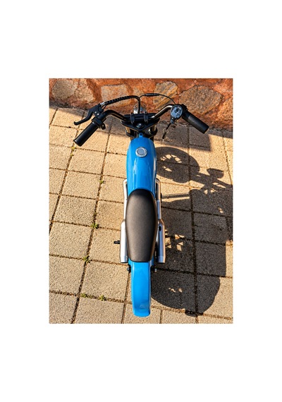 36v 180w Chopper Akülü Motor Elden Gazlı Dumanlı Şişme Lastikli Lityum Pilli Mavi