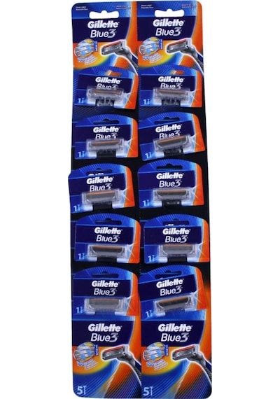 Gillette Blue3 Tıraş Bıçağı Kartela 10'lu