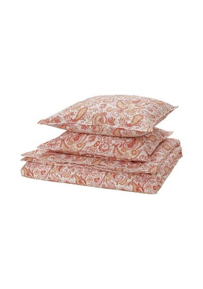 Ikea Rodgersıa Çift Kişilik Nevresim Takımı 220 X 240 Cm Pembe - Beyaz