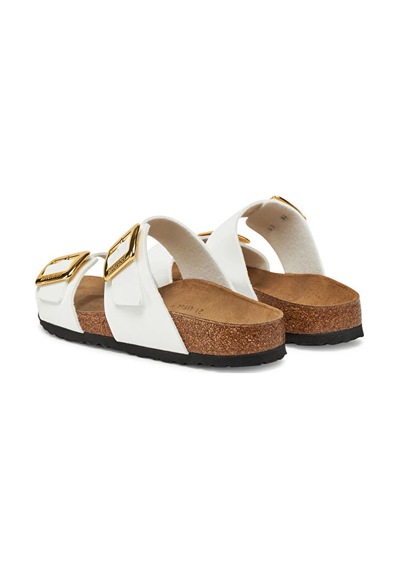 Birkenstock Sydney Cushion Buckle Bf Patent Kadın Terliği 1029438-20344 Beyaz Beyaz