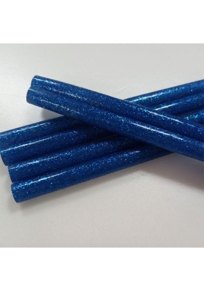 Mühür Mumu Simli Çubuk Sıcak Tutkal 7Mm X 10Cm 12Li Lacivert Renk
