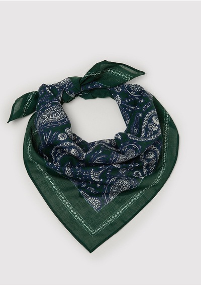 Mavi Bandana Avcı Yeşili Yeşil