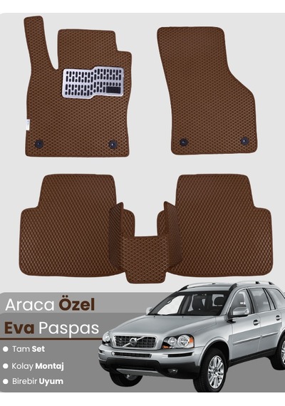 Volvo Xc90 2002-2014 Uyumlu Eva Paspas Tam Set Oto Paspas,araca Özel,tam Koruma,kolay Montaj 738