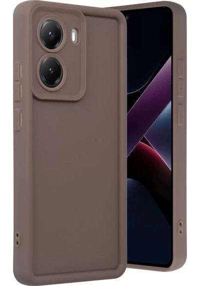 Newface Xiaomi Poco X7 Pro Viera Silikon - Kahverengi