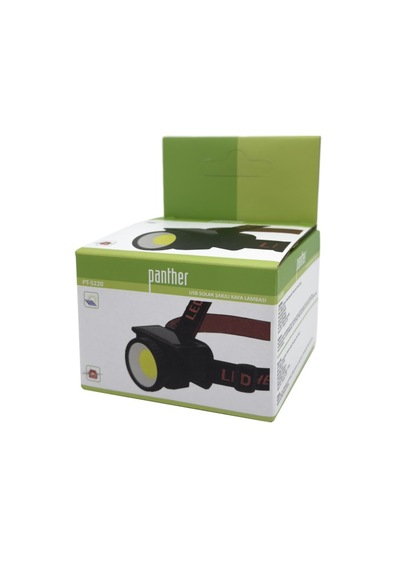 Panther Pt-5220 Usb Solar Şarjlı Kafa Lambası Siyah