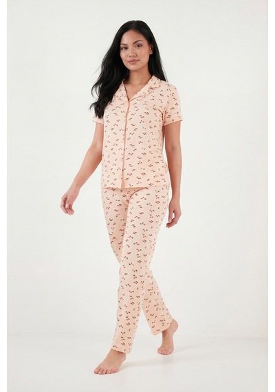 Lela Bayan Pijama Takımı 65750101y Somon
