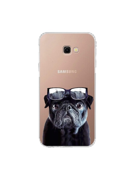 Galaxy J4+ Plus İle Uyumlu Köpek 3 Kamera Korumalı Şeffaf Kılıf Şeffaf
