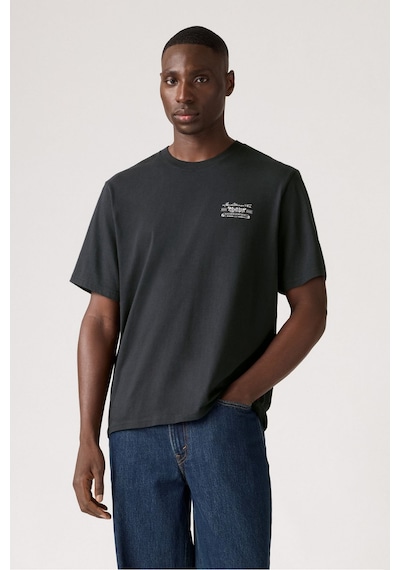Levi's Erkek Relaxed Fit Eagle Buckle Jet Siyah T-shirt-a2082-0365 Siyah