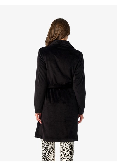 Blackspade Kadın Polar Sabahlık 52222 - Siyah