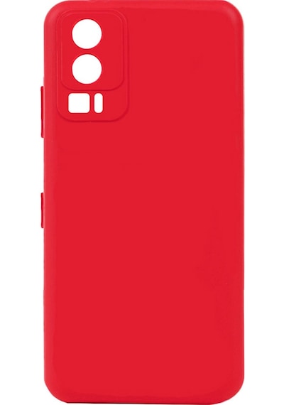 Noktaks - General Mobile Uyumlu General Mobile Gm 23 - Kılıf Mat Soft Esnek Biye Silikon - Kırmızı T26931 Kirmizi