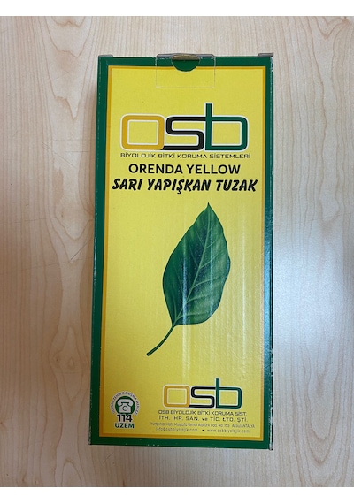 Sarı Yapışkan Kart Tuzak 25cmx10cm 10 Adet
