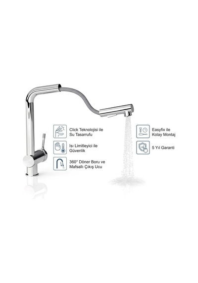 Ideal Standard Ceralook Spiralli Eviye Bataryası 1f-krom Krom