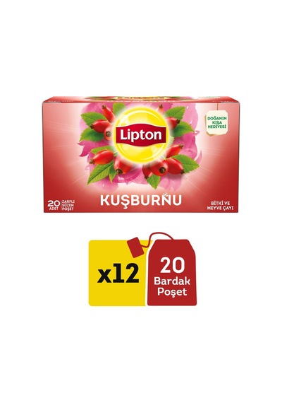 Kuşburnu Karışık Bitki Çayı Süzen Poşet 20li X 12 Adet