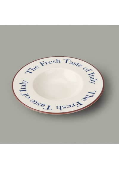 Kitchen The Fresh Taste Porselen Makarna Tabağı - Renkli - 26 Cm