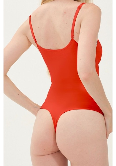 Mistirik Mimola Model 3 Bölge Etkili Örmekumaş Yapılı String Body Kırmızı Renk042 Kirmizi